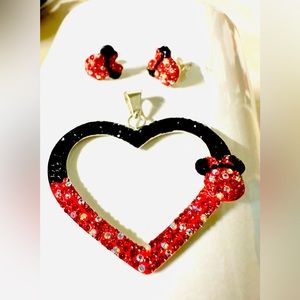 Set 3 pieces Minnie Mouse 925 silver